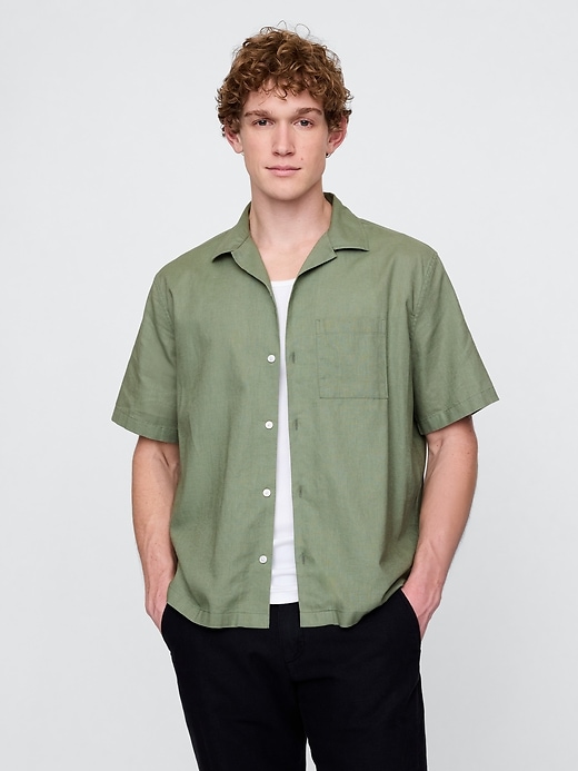 Image number 1 showing, Linen-Cotton Shirt