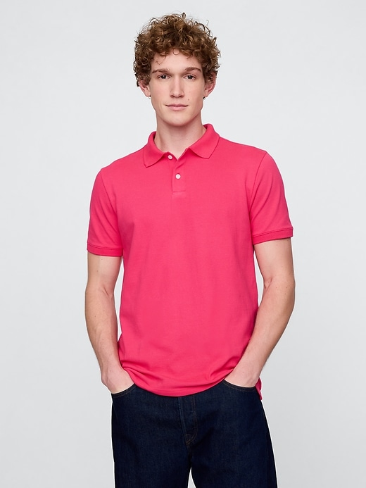 Image number 1 showing, Pique Polo Shirt