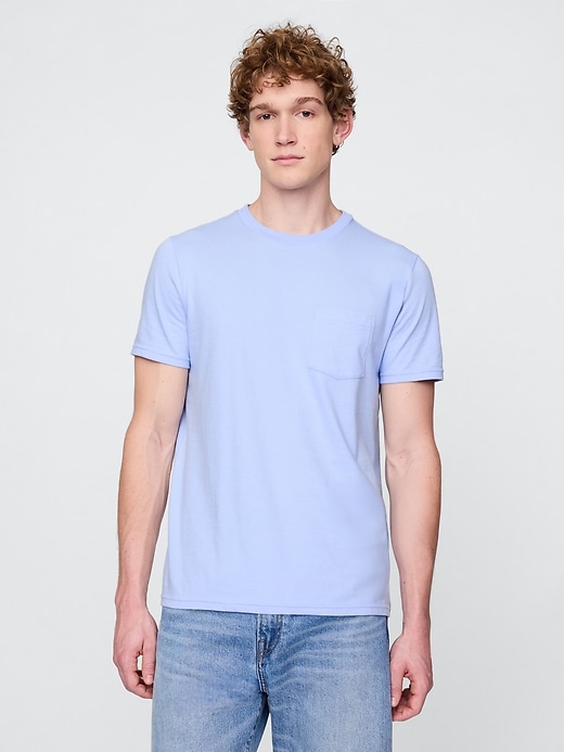 Image number 1 showing, Organic Cotton Pocket T-Shirt