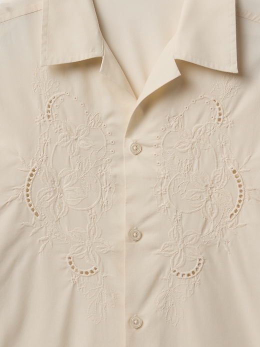 Image number 4 showing, Eyelet Poplin Shirt