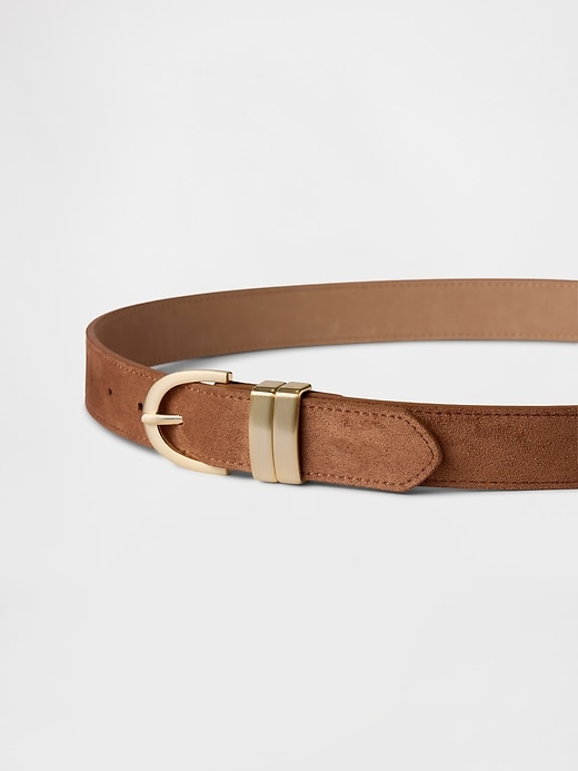 Image number 2 showing, Vegan Suede Belt