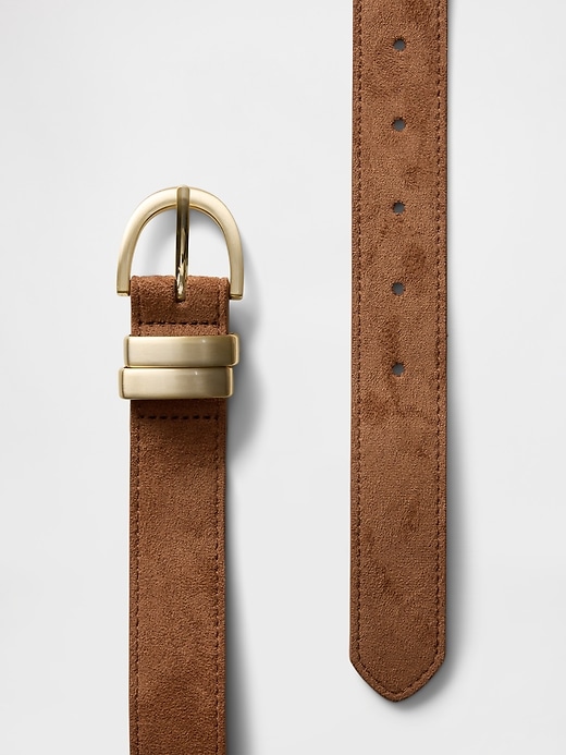 Image number 3 showing, Vegan Suede Belt