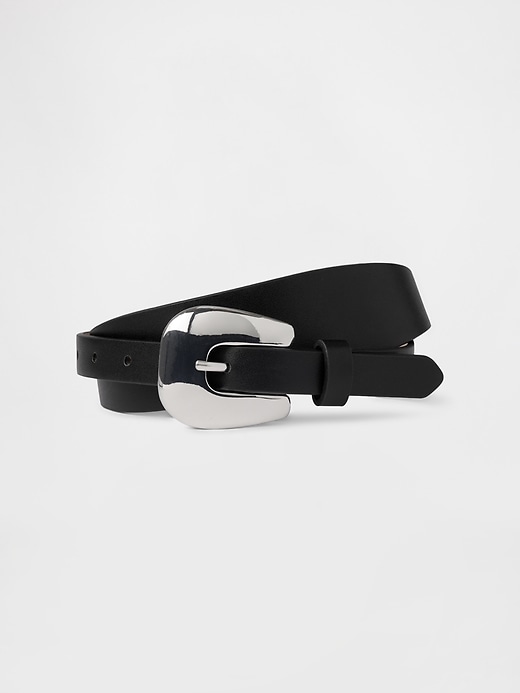 Image number 1 showing, Vegan Leather Belt