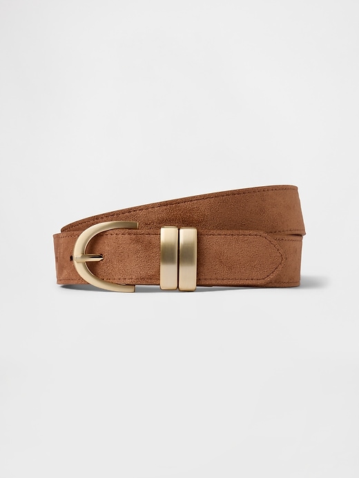 Image number 1 showing, Vegan Suede Belt