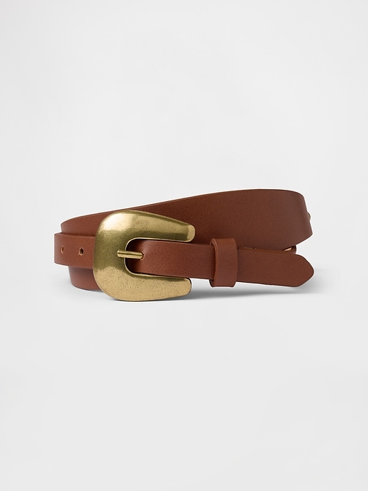 Image number 1 showing, Vegan Leather Belt