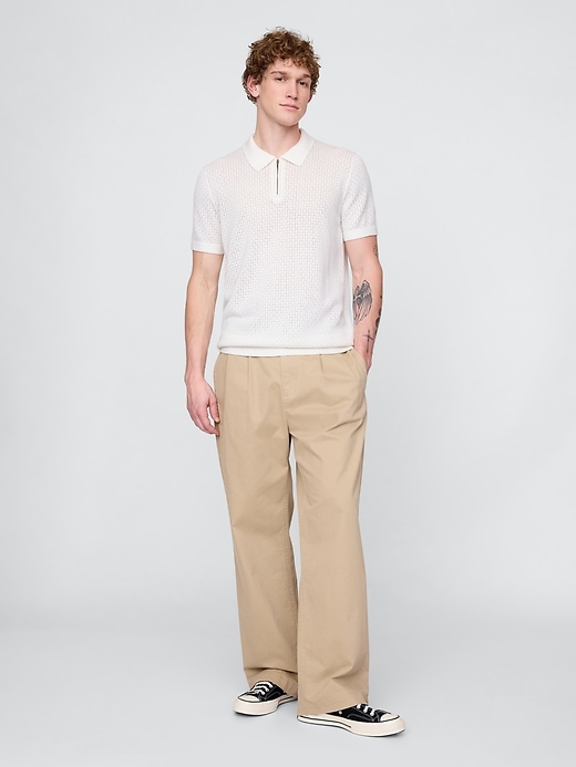 Image number 2 showing, Crochet Polo Shirt