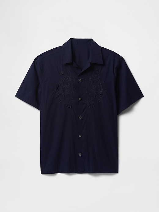 Image number 5 showing, Eyelet Poplin Shirt