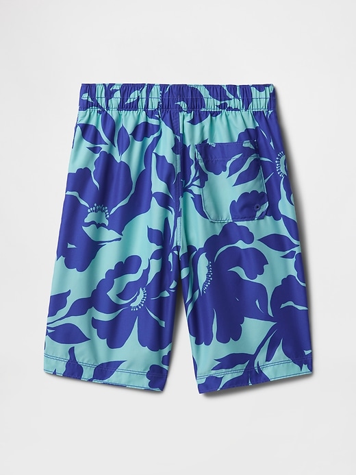 Image number 2 showing, Kids 8" Recycled Swim Trunks