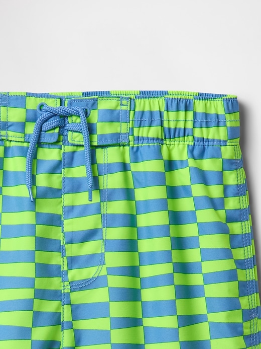 Image number 3 showing, Kids 8" Recycled Swim Trunks