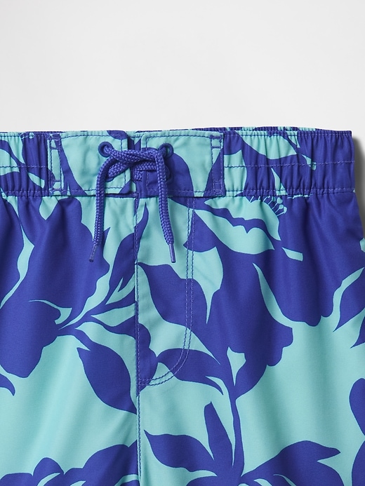 Image number 3 showing, Kids 8" Recycled Swim Trunks