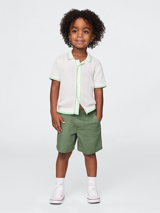 Image number 1 showing, Baby & Toddler Linen-Cotton Shorts