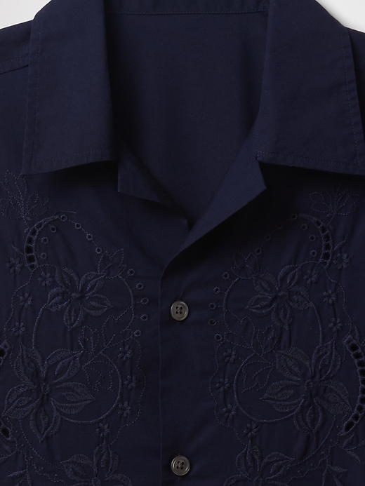 Image number 4 showing, Eyelet Poplin Shirt