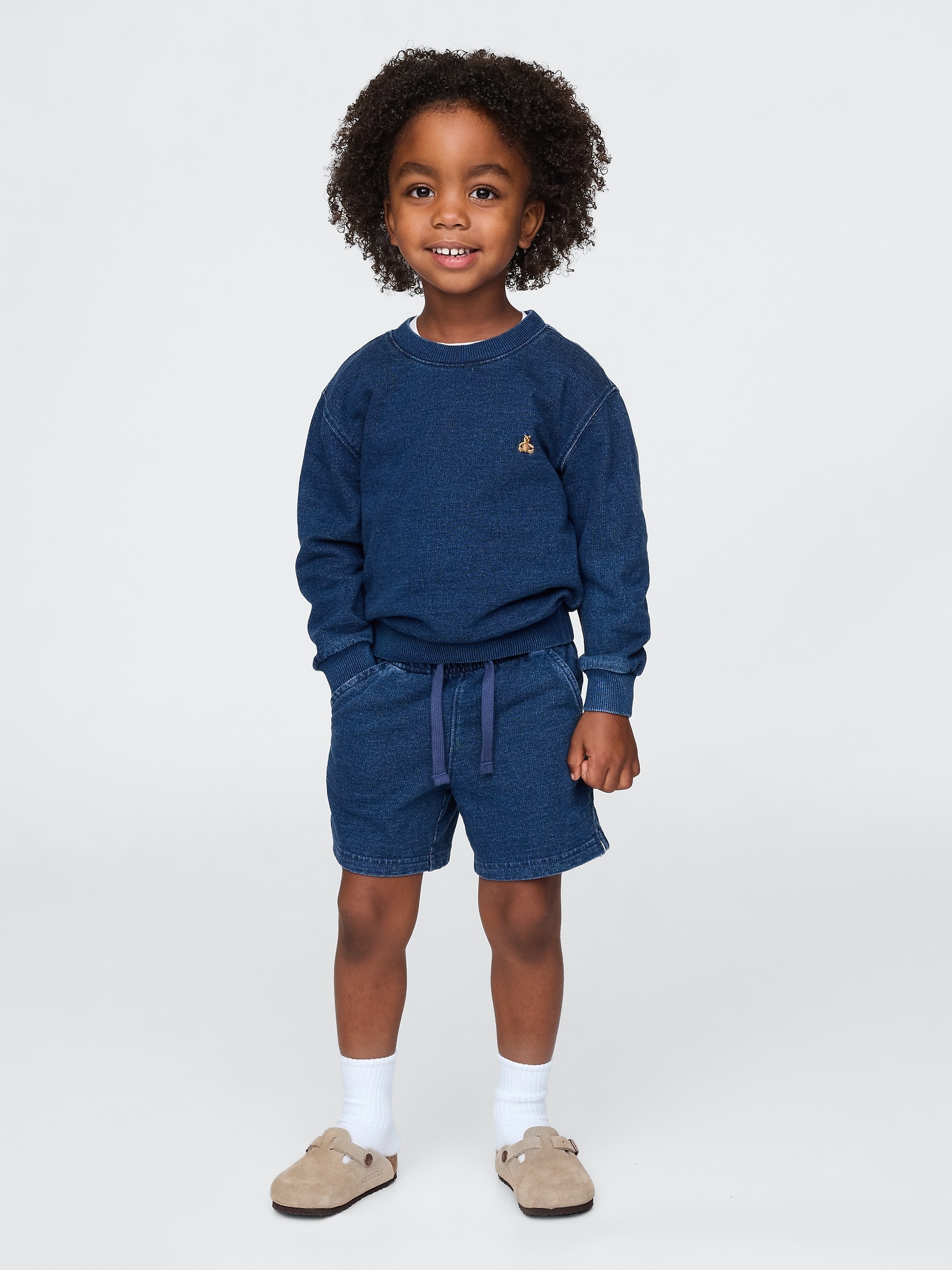 Baby & Toddler Indigo French Terry Outfit Set