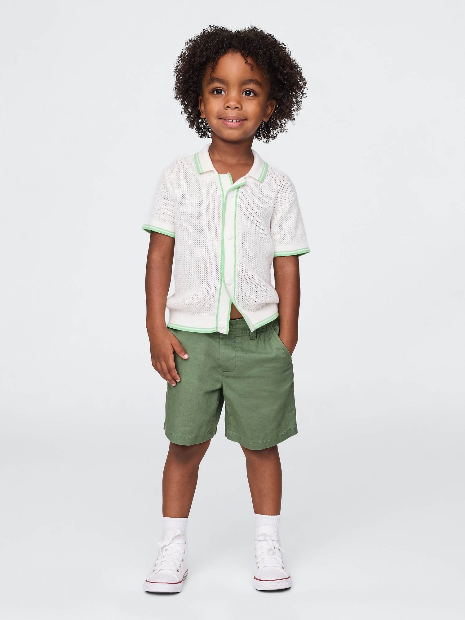 Baby & Toddler Linen-Cotton Shorts