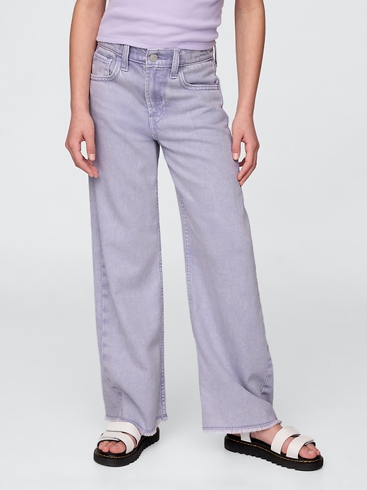 Image number 3 showing, Kids UltraSoft Low Rise Stride Wide-Leg Jeans