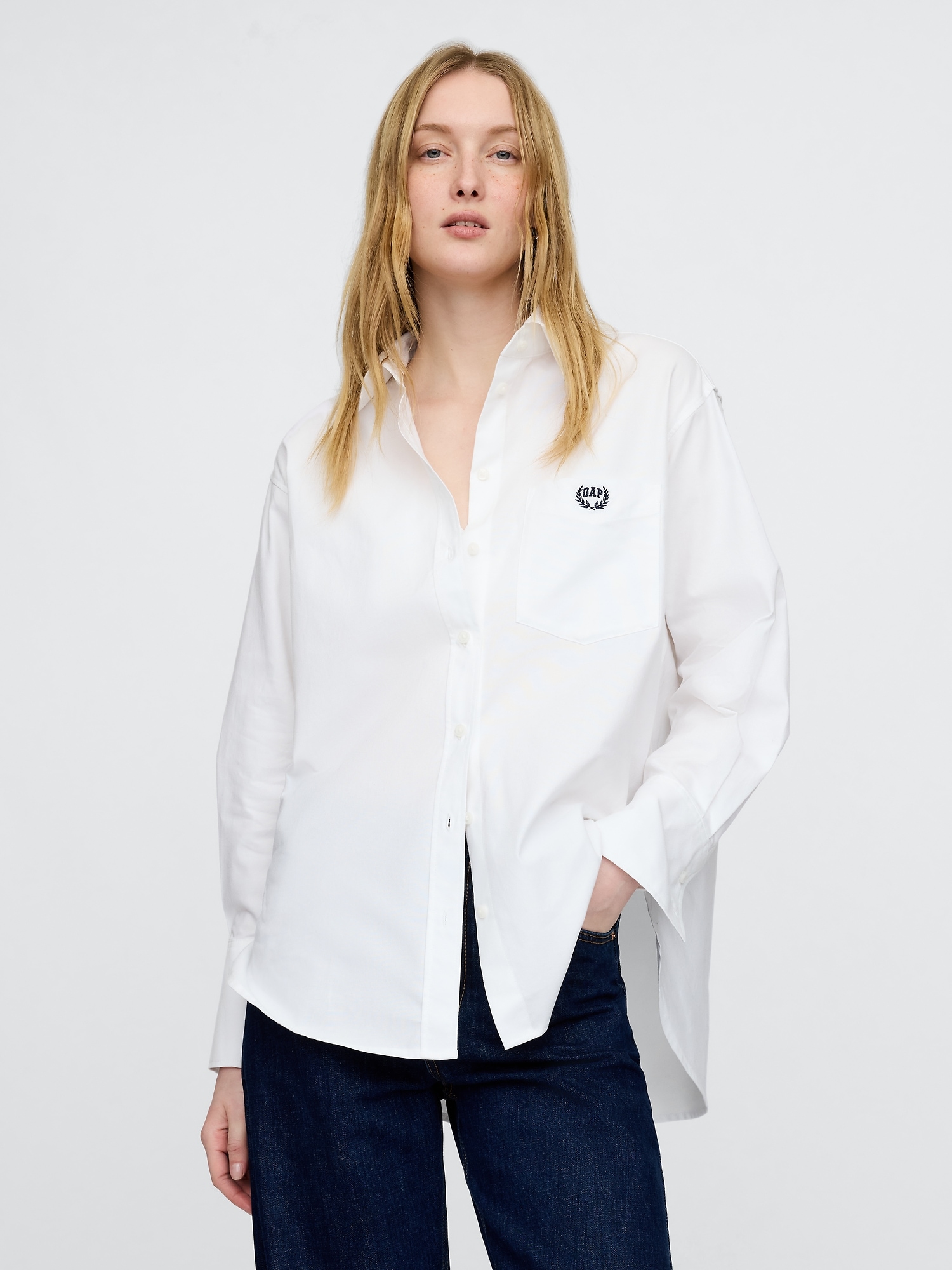 Organic Cotton Oxford Big Shirt