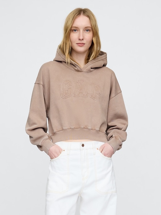 Image number 1 showing, Vintage Soft Cropped Logo Hoodie