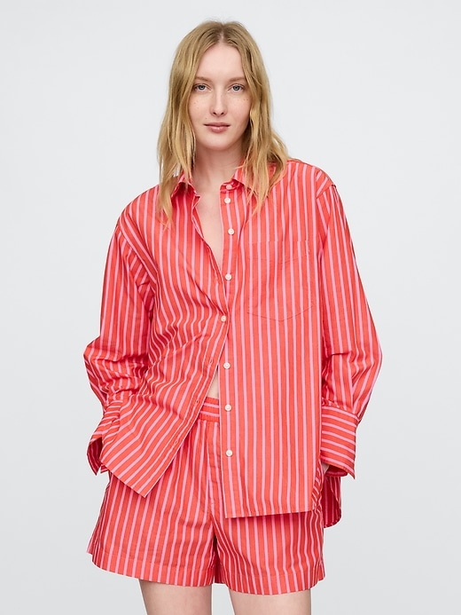 Image number 1 showing, Organic Cotton Poplin Big Shirt