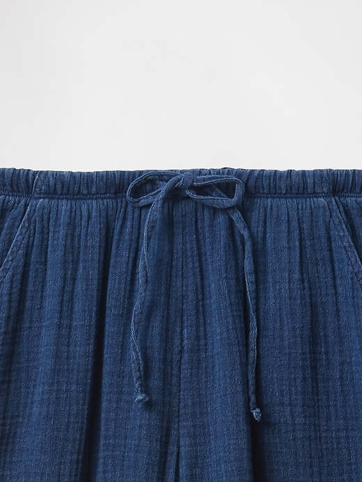 Image number 5 showing, Kids Crinkle Gauze Denim Baggy Pants