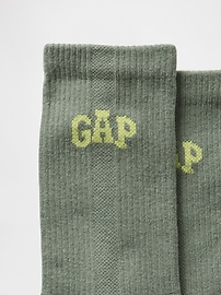 View large product image 5 of 6. Gap Logo Athletic Crew Socks