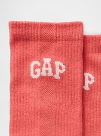 View large product image 5 of 6. Gap Logo Athletic Crew Socks