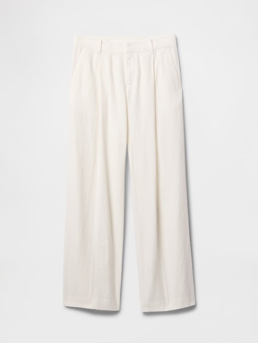 Image number 8 showing, 365 Low Rise Linen-Blend Trousers