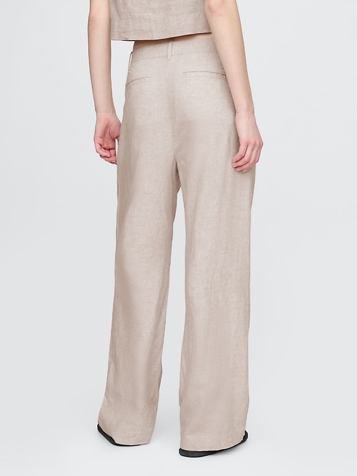 Image number 5 showing, 365 High Rise Linen-Blend Trousers