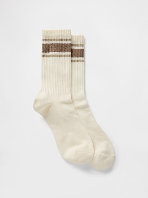 View large product image 1 of 4. Chunky Rib Crew Socks