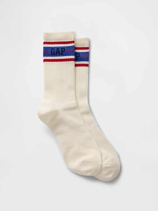 View large product image 1 of 4. Chunky Rib Crew Socks