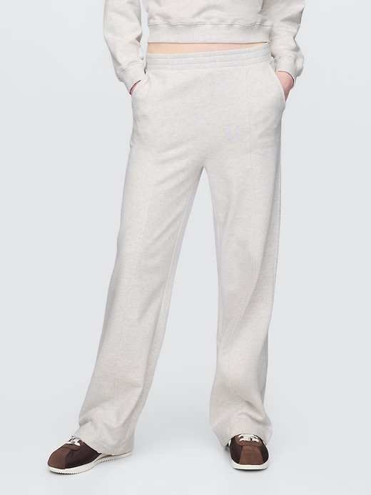 Image number 2 showing, Heavyweight French Terry Seamed Wide-Leg Sweatpants