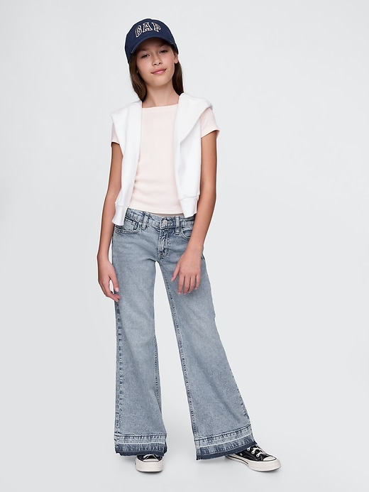 Image number 1 showing, Mid Rise Relaxed Flare Jeans