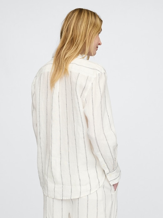 Image number 2 showing, 100% Linen Oversized Shirt