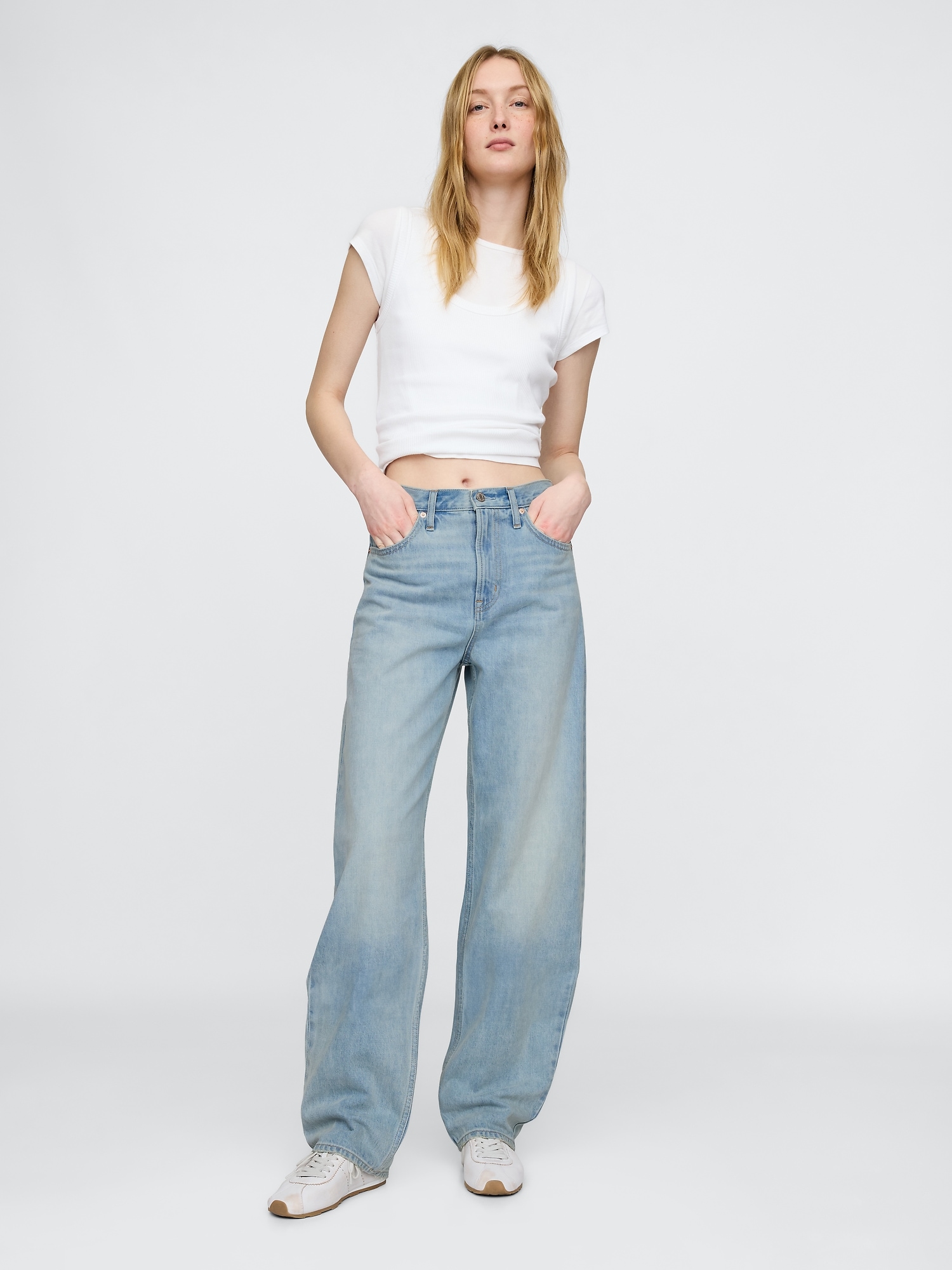 High Rise Barrel Jeans