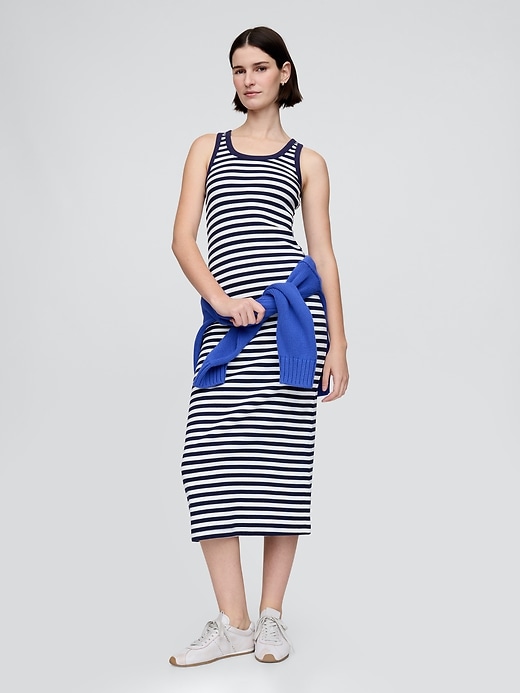 Image number 3 showing, Rib Midi Dress