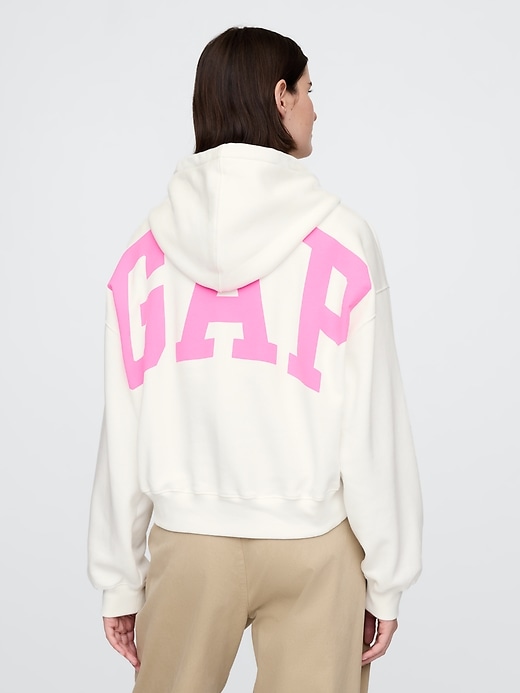 Image number 2 showing, VintageSoft Arch Logo Cropped Hoodie