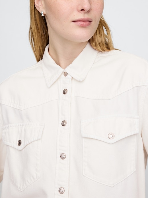 Image number 4 showing, UltraSoft Denim Western Shirt Jacket