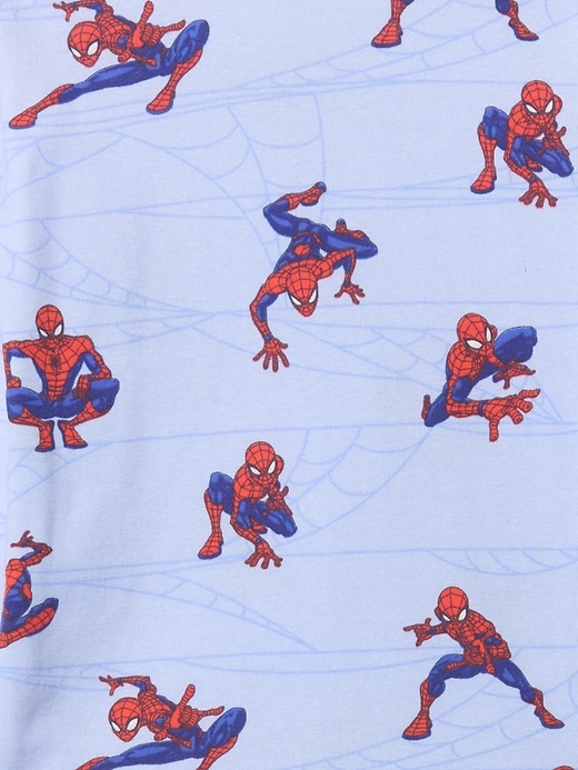 Image number 3 showing, Kids Marvel Organic Brushed Cotton Spider-Man PJ Set