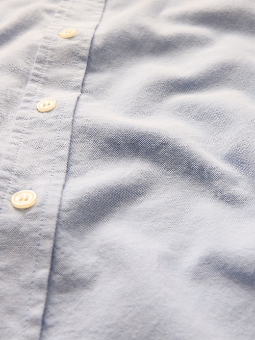 Image number 2 showing, Organic Cotton Oxford Cropped Big Shirt