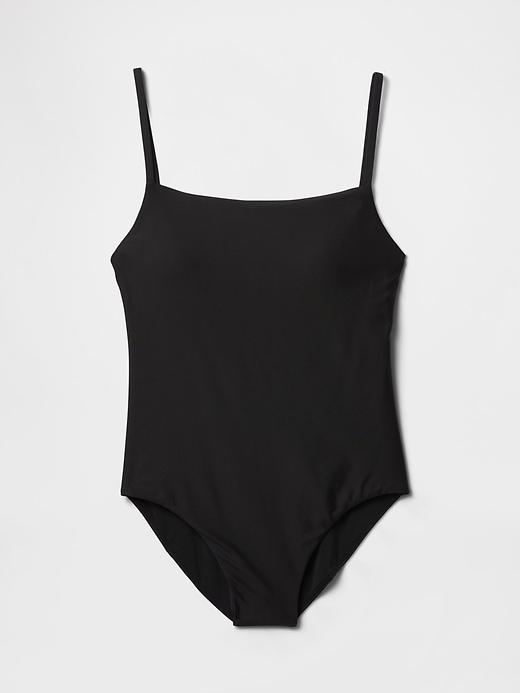 Image number 3 showing, Square-Neck One-Piece Swimsuit