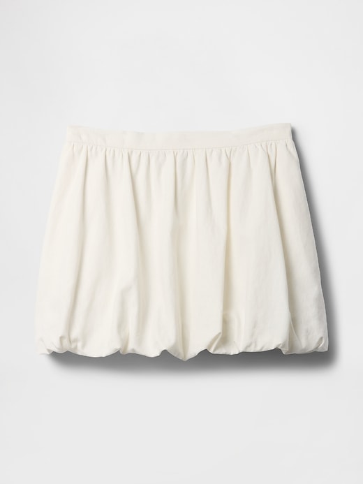 Image number 5 showing, Linen-Blend Bubble Mini Skirt