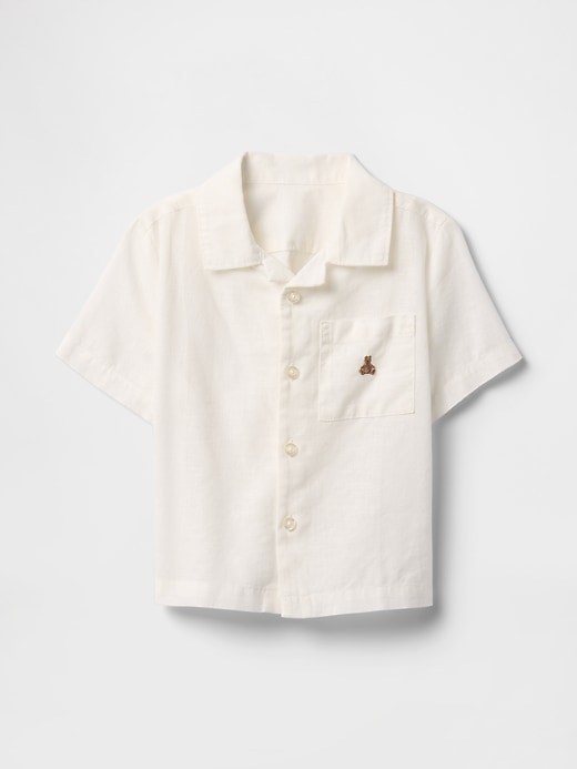 Image number 2 showing, Baby & Toddler Linen-Cotton Cabana Shirt