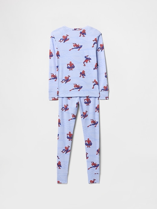 Image number 2 showing, Kids Marvel Organic Brushed Cotton Spider-Man PJ Set