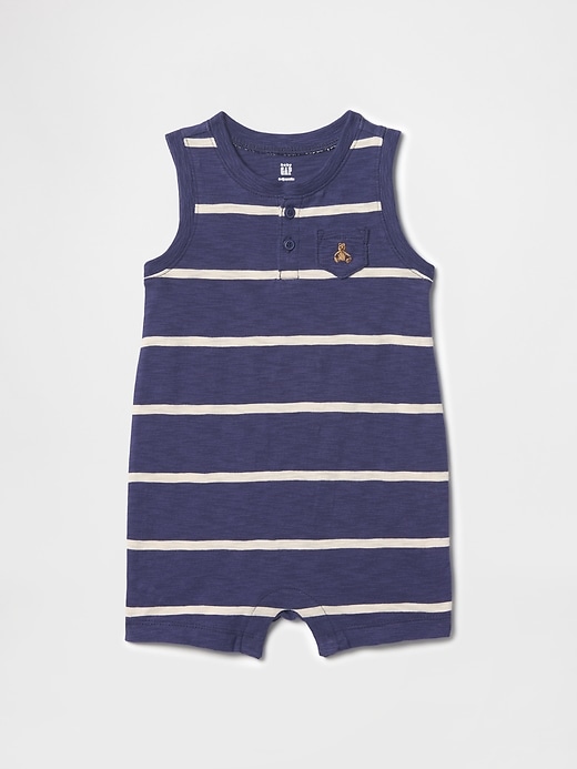 Image number 1 showing, Baby Organic Cotton Shorty One-Piece