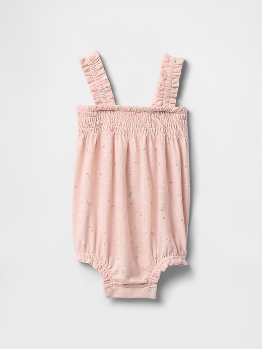 Image number 1 showing, Baby Smocked Shorty One-Piece