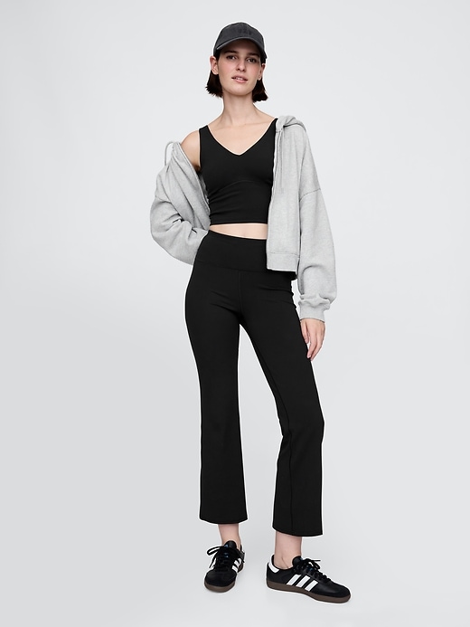 Image number 1 showing, GapFit Lightweight Performance Cropped Flare Leggings