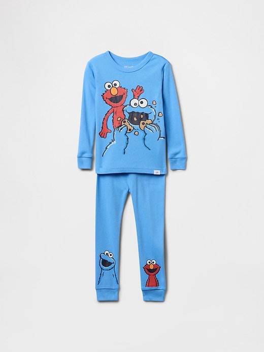 Image number 1 showing, Baby &amp; Toddler Organic Brushed Cotton Sesame Street PJ Set