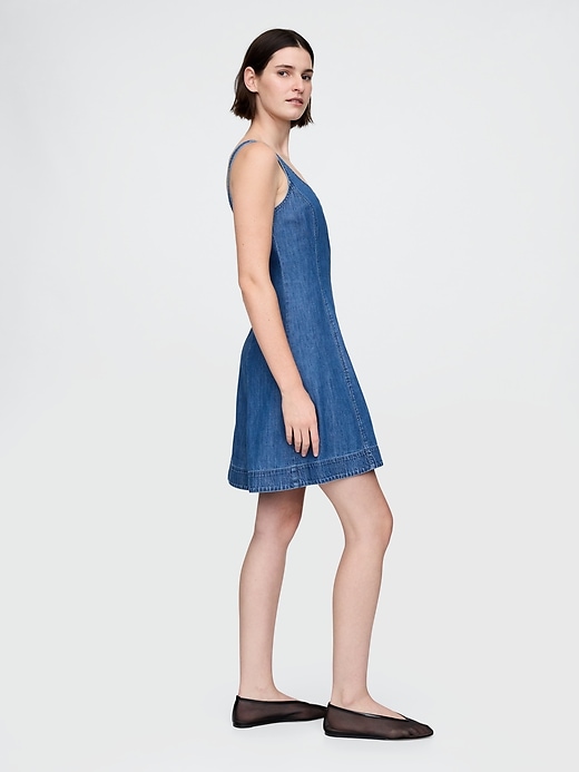 Image number 3 showing, Denim Mini Dress