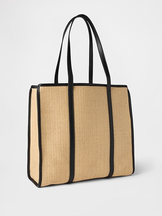 Image number 2 showing, Straw Tote Bag