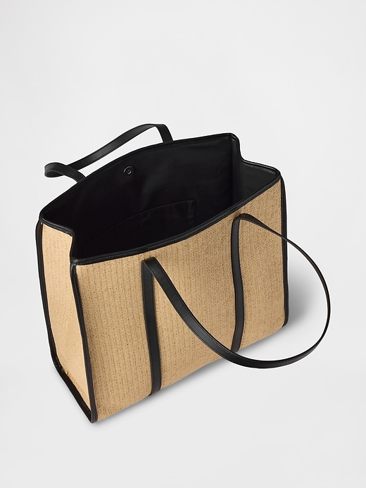 Image number 3 showing, Straw Tote Bag