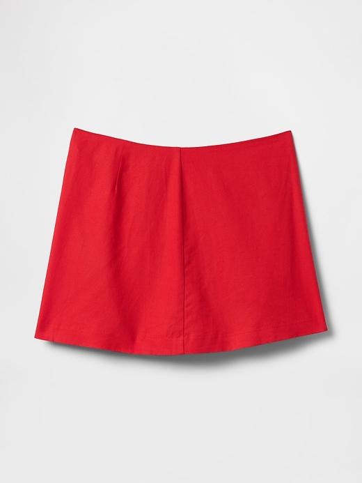 Image number 5 showing, Linen-Blend Mini Skort